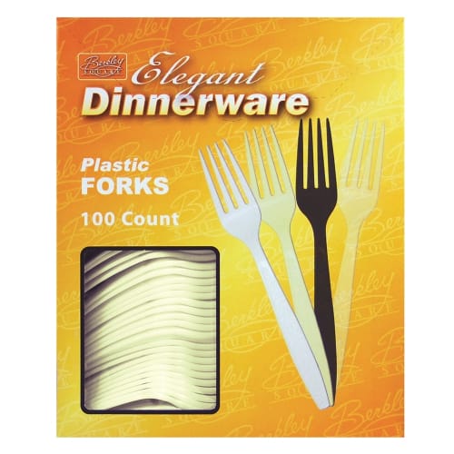 Heavy Weight Plastic Fork, Almond